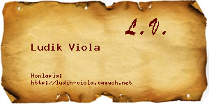 Ludik Viola névjegykártya